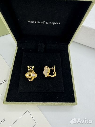 Серьги van cleef magic alhambra