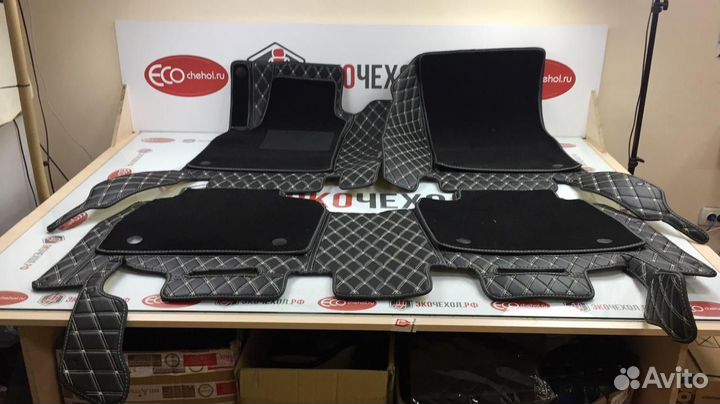 3D Коврики Exeed Салон Багажник из Экокожи