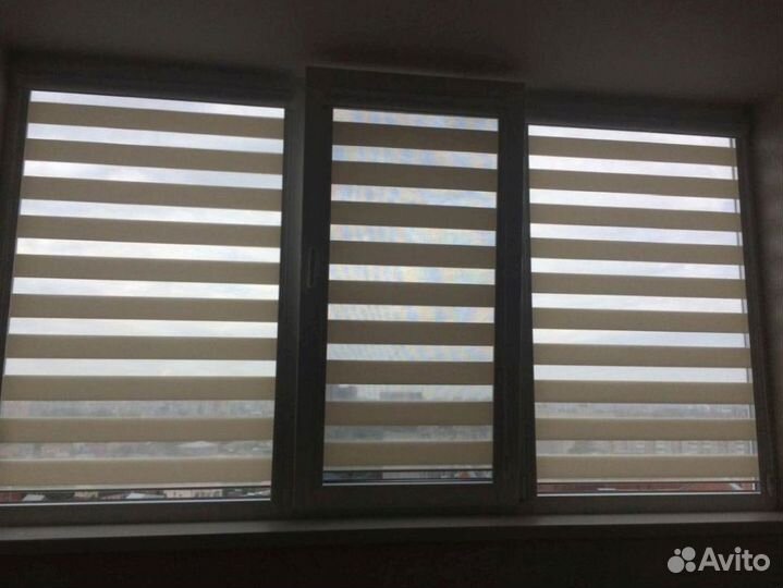 Рулонные шторы день ночь зебра S624G-F35318