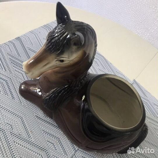 Кашпо горшок конь лошадь для цветов