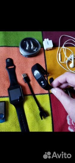 Часы умные,браслет Mi,наушники Sony