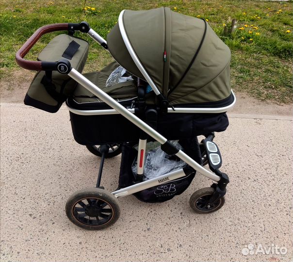 Коляска трансформер 2 в 1 Sweet baby Amare olive
