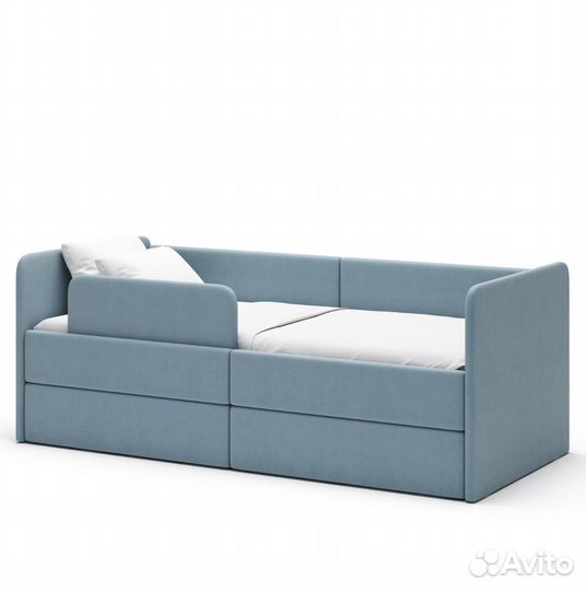 Кровать детская Romack Leo с бортиком и ящиками