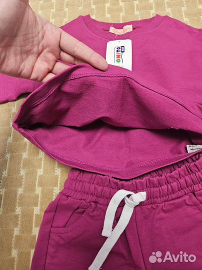 Костюм на девочку футболка с шортами 92-98 Новый