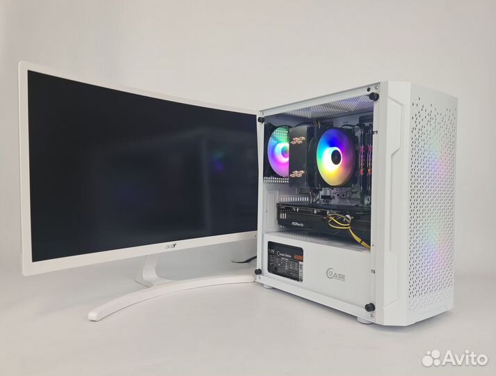 Игровой PC.Ryzen 5 c 144 герцeвым IPS монитором
