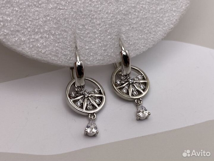 Серьги мотылёк