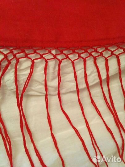 Винтажный павлопосадский шерстяной платок