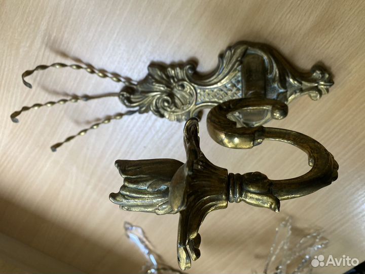 Канделябр бронза настенный