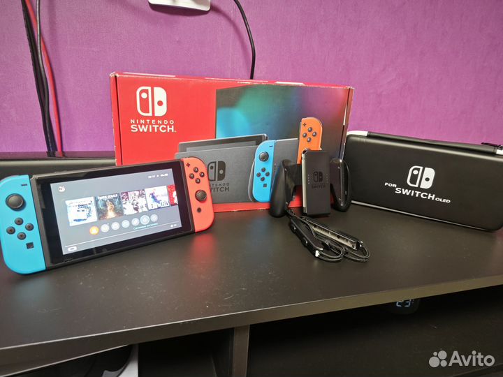 Портативная игровая приставка nintendo switch rev2