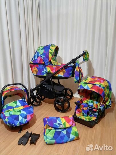 Коляска 3 в 1 Adamex Reggio