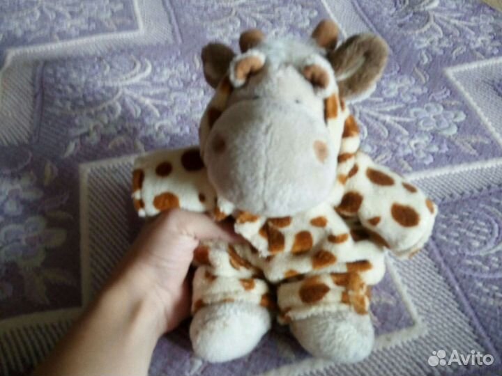 Игрушка бегемотик- в куртке коровы