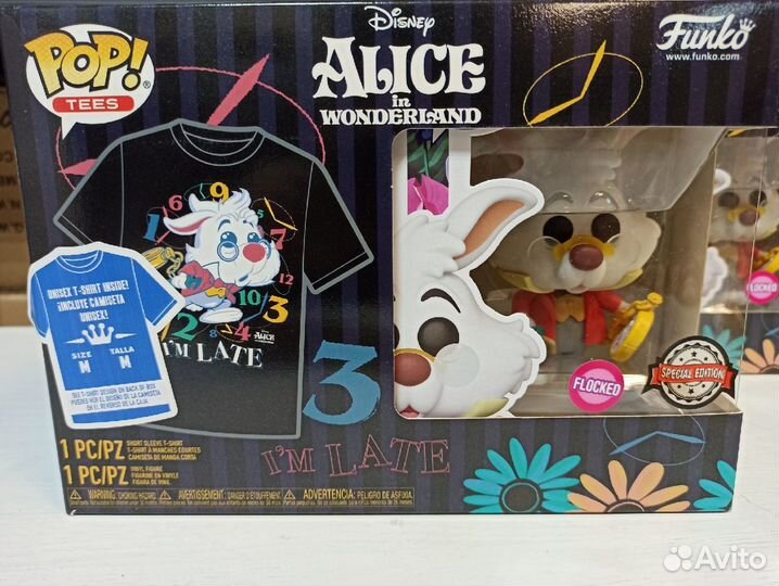 Набор Фигурка+Футболка Funko POP Tee Alice in Wond