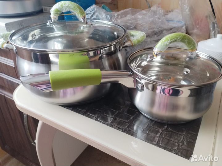 Tarrington House набор из двух кастрюль с крышками