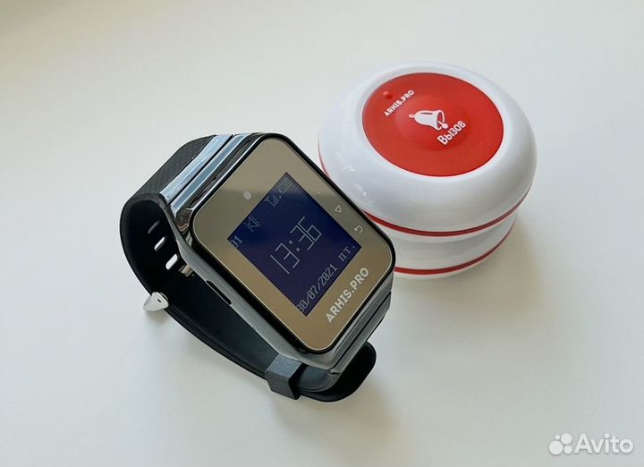 Кнопка вызова персонала, официанта и пейджер часы