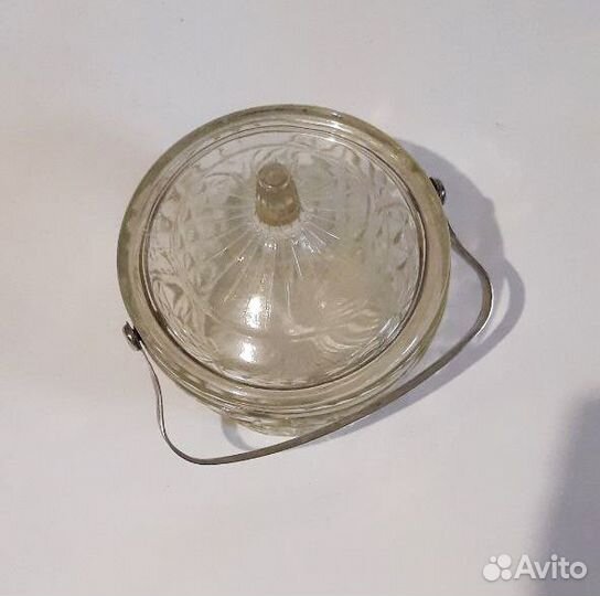 Сахарница стеклянная СССР