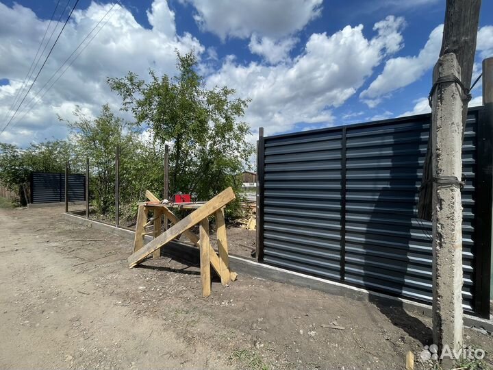 Строительство заборов,Заборы из профлиста