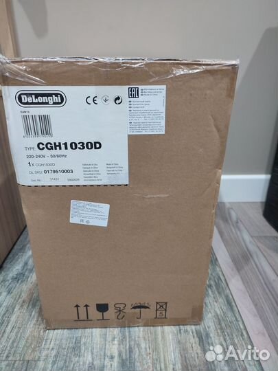 Электрогриль De'Longhi CGH1030D Silver. Новый