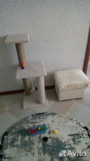 Домик для кошки с когтеточкой