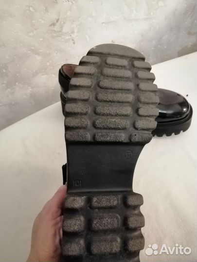 Туфли для девочки черные 37 размер Мэри Джейн