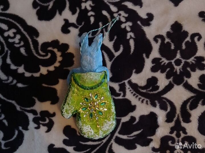 Ватные елочные игрушки