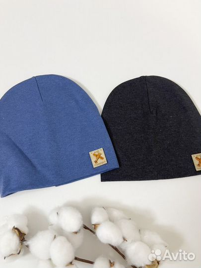 Новая трикотажная шапка для мальчика 3-5 лет