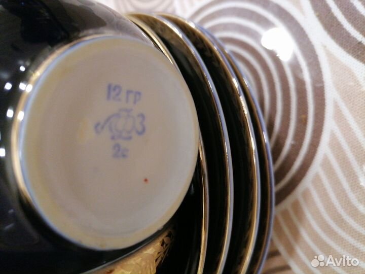 Чайный сервиз лфз кобальтовая сетка