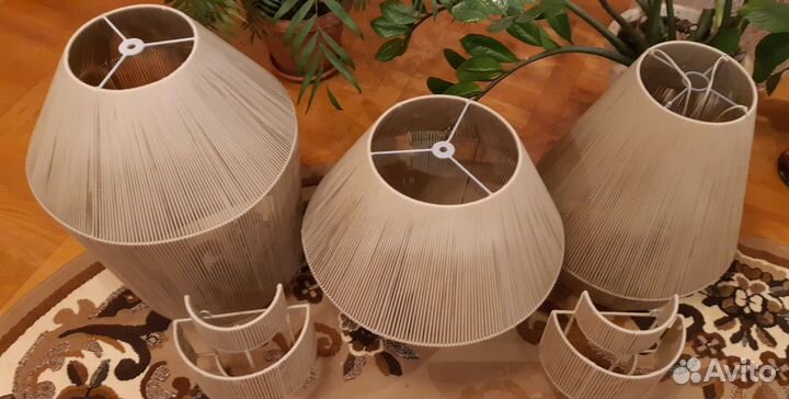 Плетеный абажур, светильник (для композиции)