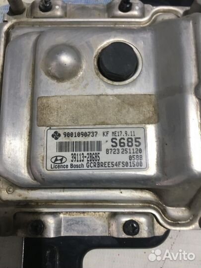 Блок управления двигателем hyundai solaris 1 рест