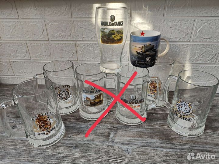 Кружки пивные World of Tanks и другие / Новые