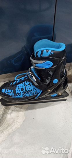 Коньки хоккейные раздвижные 37 40