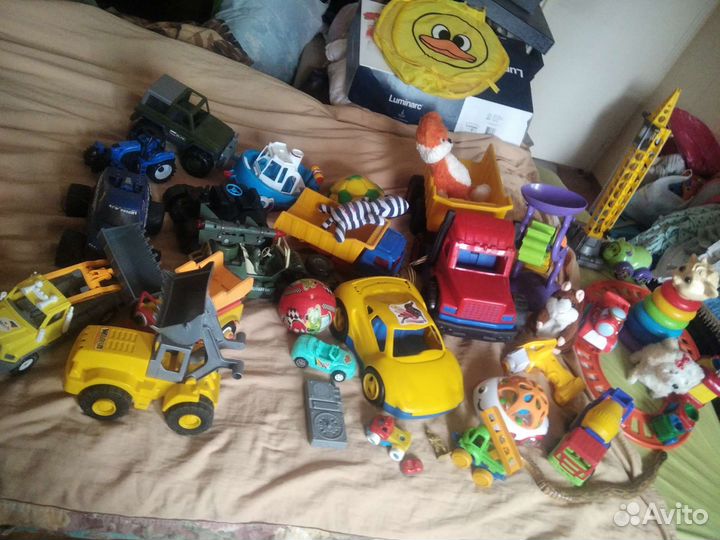 Машины, кран, жел дорога, руль, развивашки