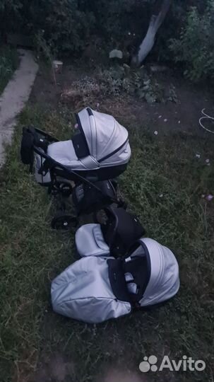 Коляска 3 в 1 Tutis Mimi Style Luxury, Silver