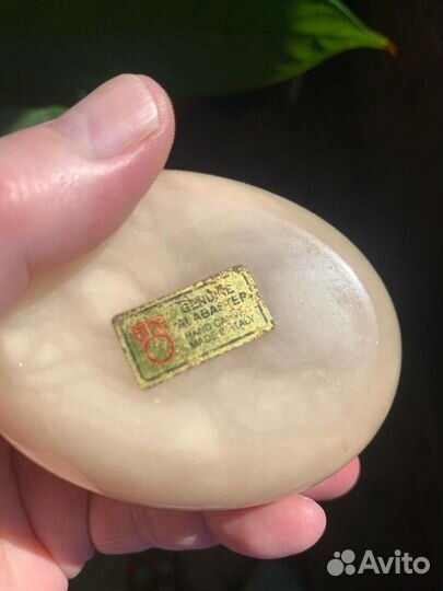 Винтажная шкатулка из алебастра Италия торг