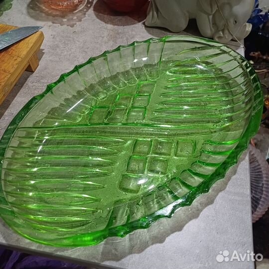 Салатница стекло цветное