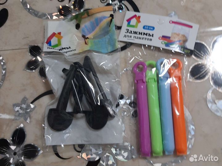 Зажимы для пакетов и зажимы для мусорных пакетов