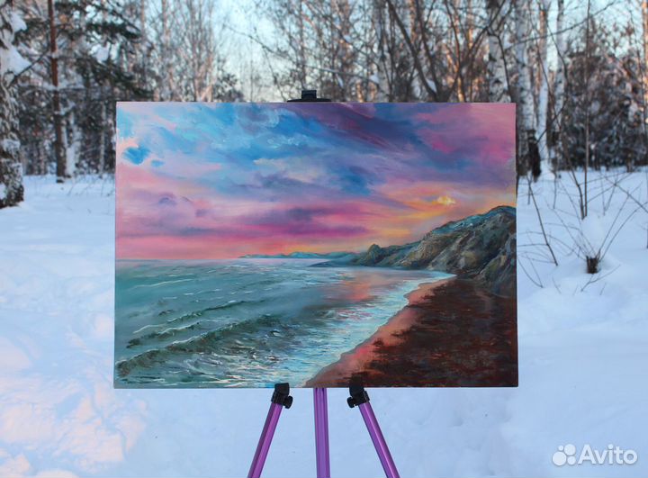 Картина маслом на холсте пейзаж