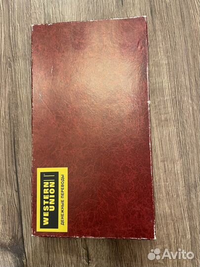 Новое портмоне, коричневая кожа, Western Union
