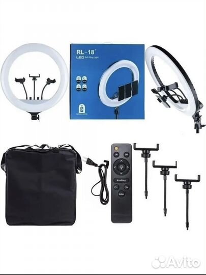 Кольцевая лампа 45см RL-18 со штативом