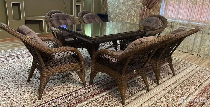 Мебель для дачи из ротанга