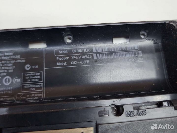 Поддон для ноутбука HP G62-450ER