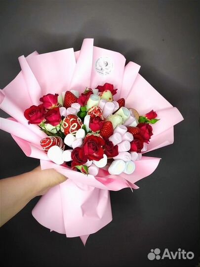 Букет из клубники в шоколаде