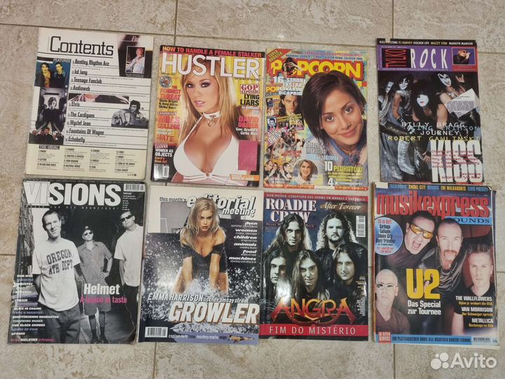 Журналы Visions, Hustler, Vox, Musikexpress