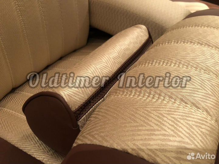 Бежевая ёлочка ткань для MB W123