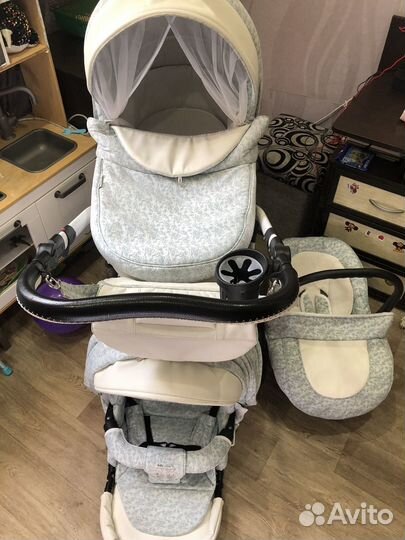 Коляска Bebe Mobile Toscana 3 в 1 цвет бирюза