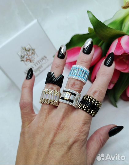 Кольца из бисера