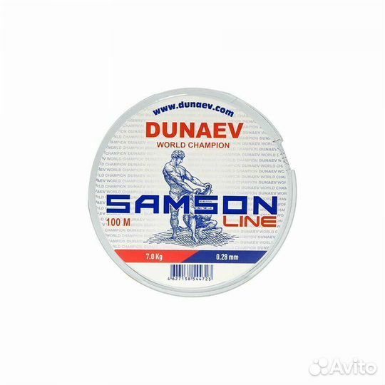 Леска Dunaev Samson 0.28мм (7 кг) 100м