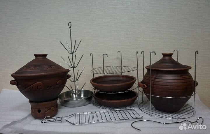 Все аксессуары для тандыра (этажерки, посуда и тд)