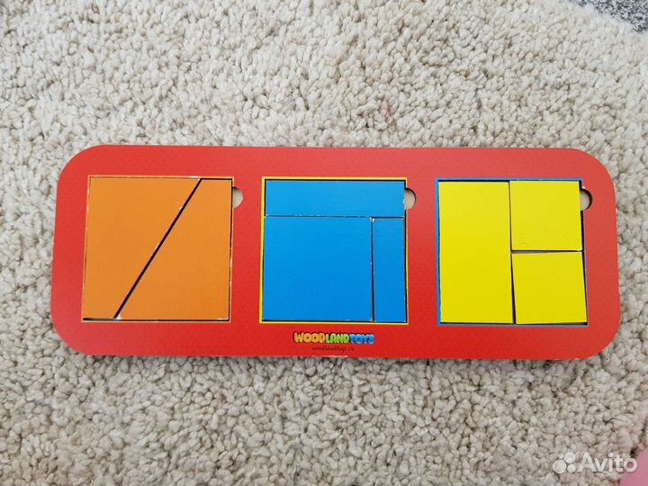 Настольные игры пазлы домино квадраты Никитина