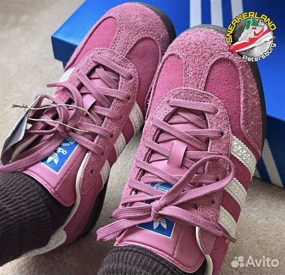 Кроссовки Adidas Gazelle Indoor Pink Cloud White