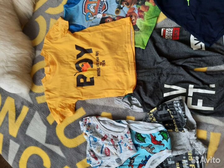 Вещи пакетом на мальчика 122 128